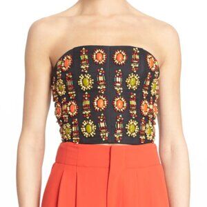 Alice + Olivia Saraphina Beaded Corset Top - NWOT - Size 6